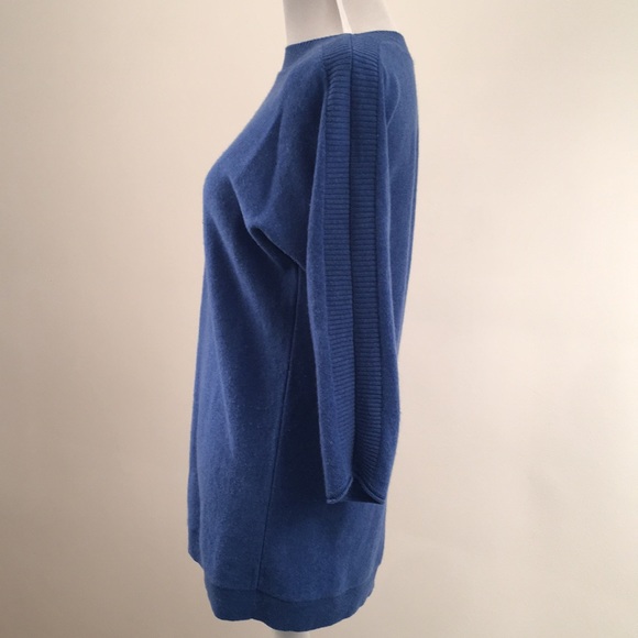 ✅ SOLD Blue 100% Cashmere Sweater - Picture 4 of 8